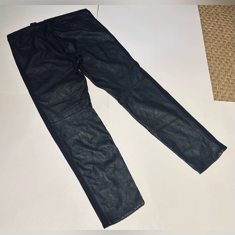 H&M Black Faux Leather Pants